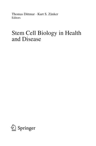 Stem Cell Biology in Health and Disease