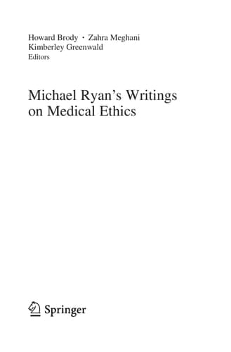 Michael Ryan’s Writings on Medical Ethics