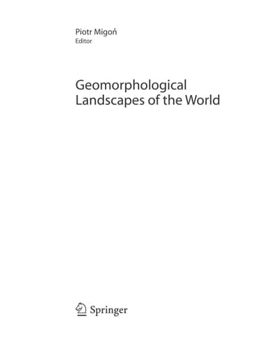 Geomorphological Landscapes of the World
