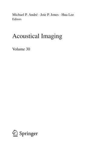 Acoustical Imaging Volume 30