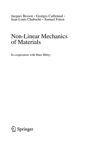 Non-Linear Mechanics of Materials