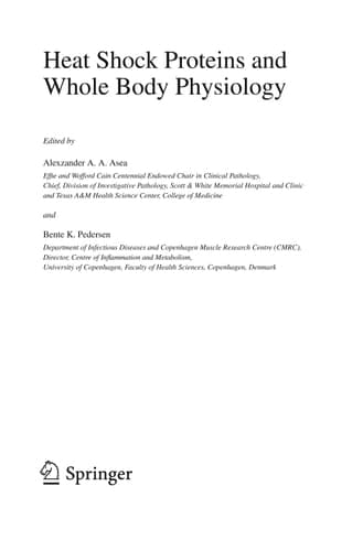 Heat Shock Proteins and Whole Body Physiology