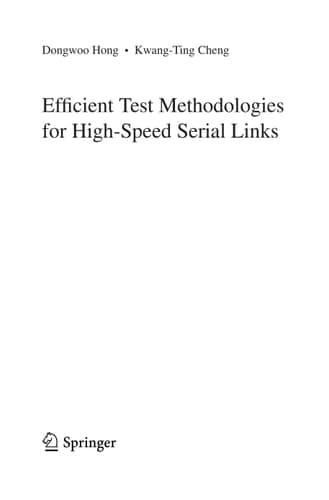 Efficient Test Methodologies for High-Speed Serial Links