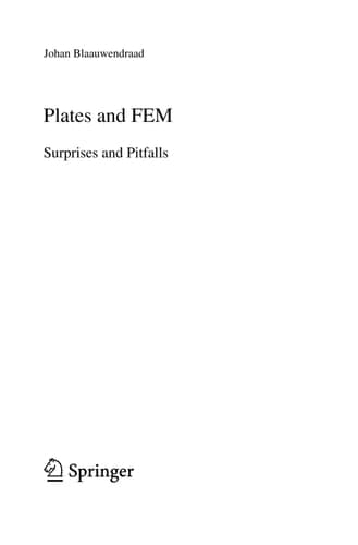 Plates and FEM Surprises and Pitfalls