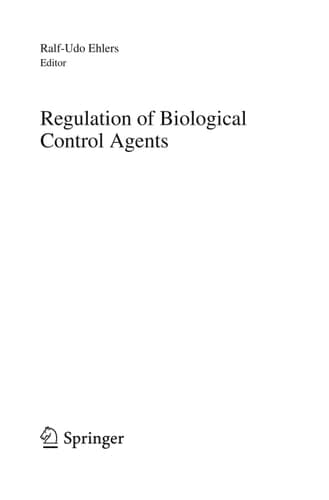Regulation of Biological Control Agents