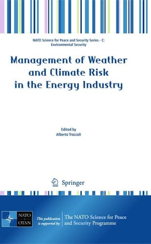 Management of Weather and Climate Risk in the Energy Industry