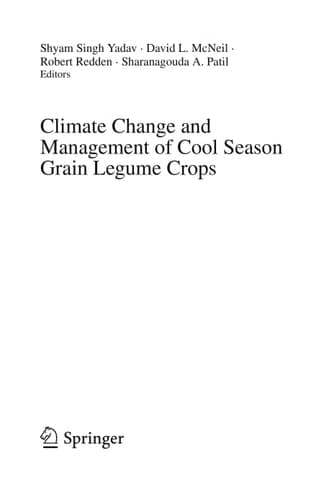 Climate Change and Management of Cool Season Grain Legume Crops