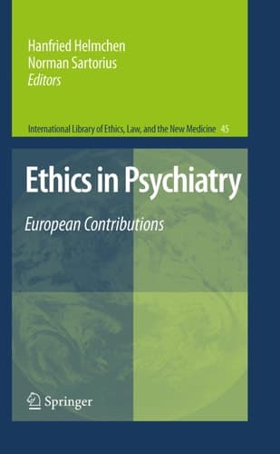 Ethics in Psychiatry European Contributions