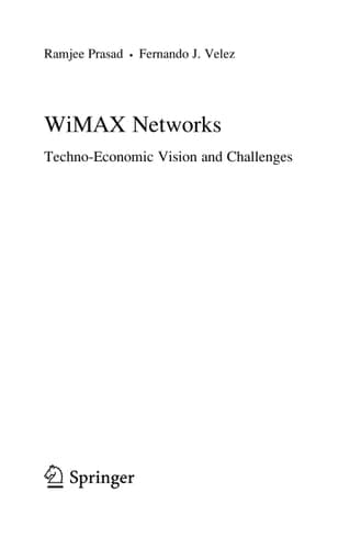WiMAX Networks Techno-Economic Vision and Challenges