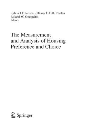 The Measurement and Analysis of Housing Preference and Choice