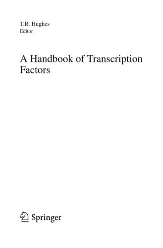 A Handbook of Transcription Factors