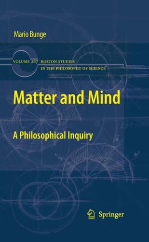 Matter and Mind A Philosophical Inquiry