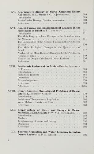 Rodents in Desert Environments