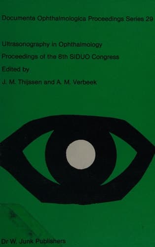 Ultrasonography in Ophthalmology Proceedings of the 8th SIDUO Congress