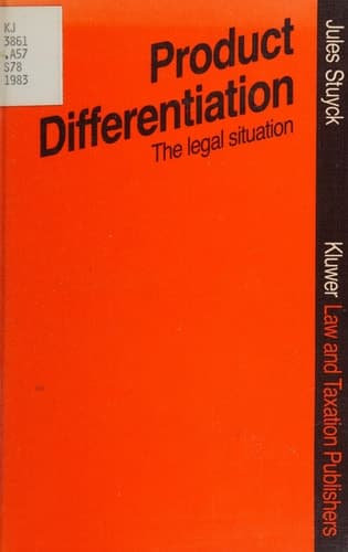 Product Differentiation in Terms of Packaging Presentation, Advertising, Trade Marks, ETC.: An Assessment of the Legal Situation Regarding Pharmaceuticals and Certain Other Consumer Goods