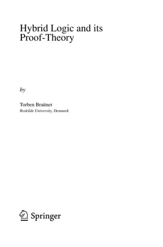 Hybrid Logic and its Proof-Theory