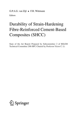 Durability of Strain-Hardening Fibre-Reinforced Cement-Based Composites (SHCC)