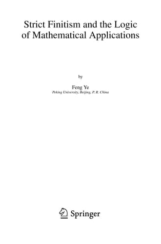 Strict Finitism and the Logic of Mathematical Applications