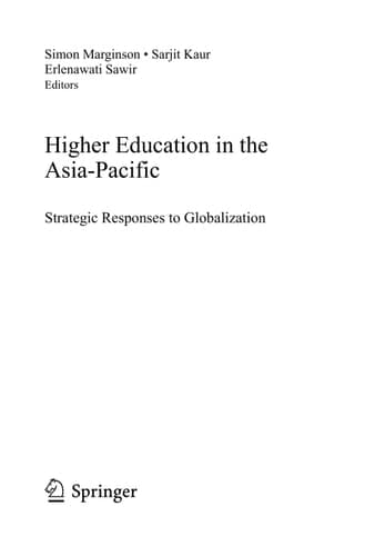 Higher Education in the Asia-Pacific Strategic Responses to Globalization