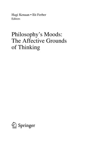 Philosophy's Moods: The Affective Grounds of Thinking