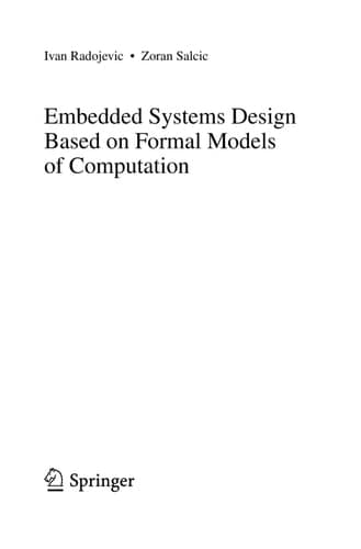 Embedded Systems Design Based on Formal Models of Computation