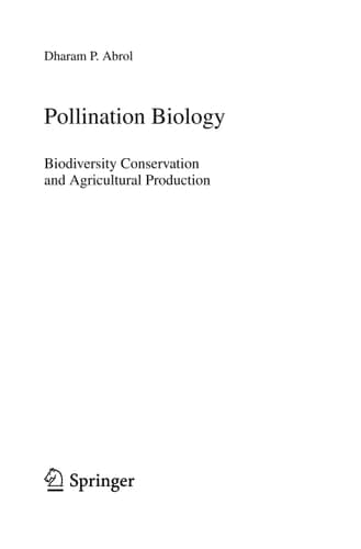 Pollination Biology Biodiversity Conservation and Agricultural Production