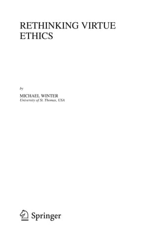 Rethinking Virtue Ethics