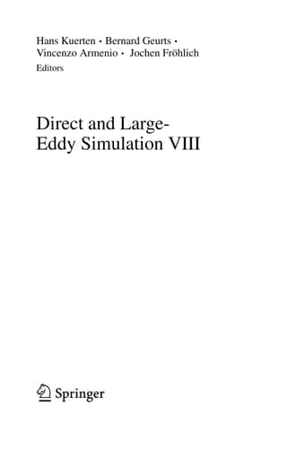 Direct and Large-Eddy Simulation VIII