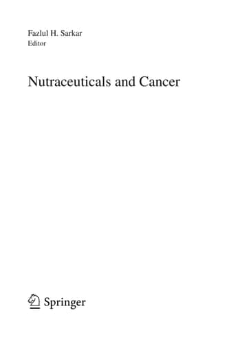 Nutraceuticals and Cancer