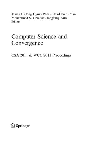 Computer Science and Convergence CSA 2011 & WCC 2011 Proceedings