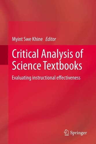 Critical Analysis of Science Textbooks Evaluating instructional effectiveness