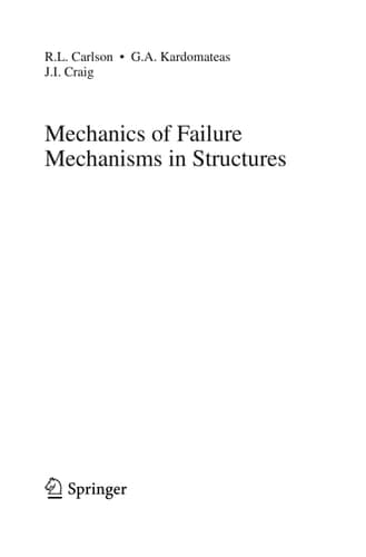 Mechanics of Failure Mechanisms in Structures