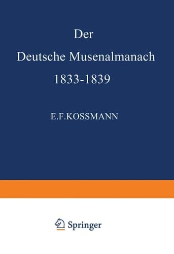 Der Deutsche Musenalmanach 1833–1839 (German Edition)