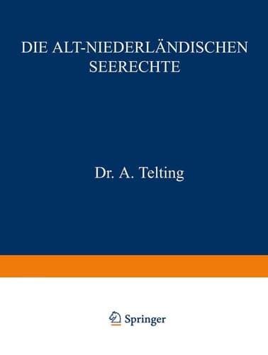 Die Alt-Niederländischen Seerechte (German Edition)