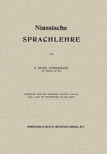 Niassische Sprachlehre (German Edition)