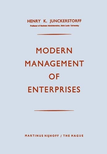 Modern Management of Enterprises