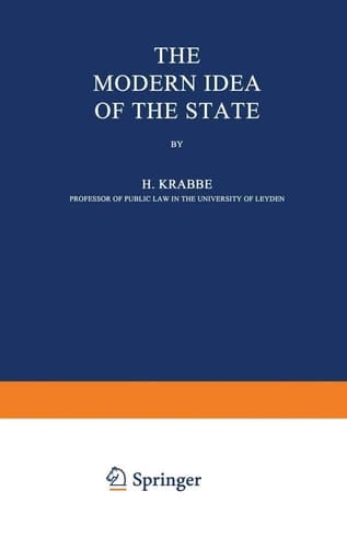 The Modern Idea of the State