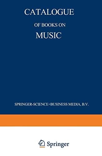 Catalogue of Books on Music