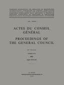 Actes du Conseil Général / Proceedings of the General Council Vol. XXXIII