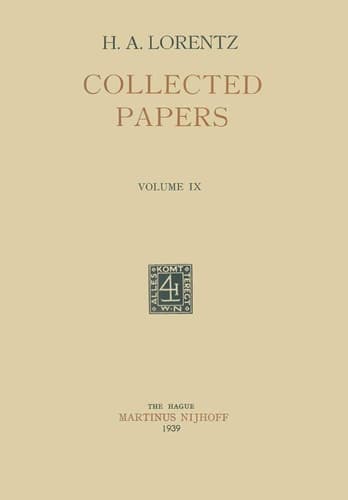 Collected Papers Volume IX