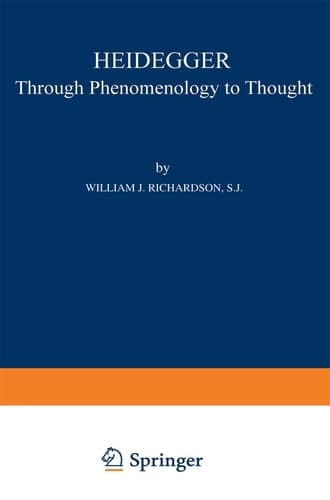 Heidegger Through Phenomenology to Thought