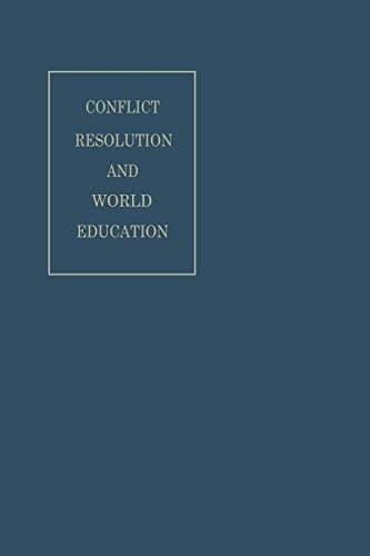 Conflict Resolution and World Education (World Academy of Art and Science)