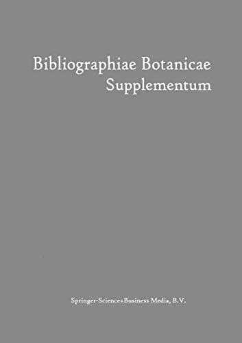 Bibliographiae Botanicae Supplementum (German Edition)