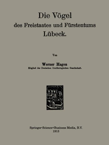 Die Vögel des Freistaates und Fürstentums Lübeck (German Edition)