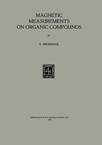 Magnetic Measurements on Organic Compounds