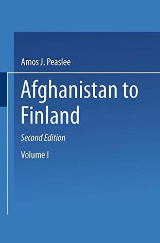 Constitutions of Nations Volume I: Afghanistan to Finland
