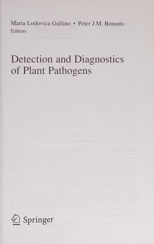 Detection and Diagnostics of Plant Pathogens