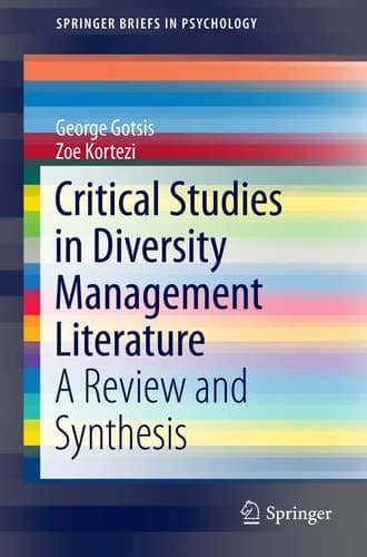 Critical Studies in Diversity Management Literature A Review and Synthesis