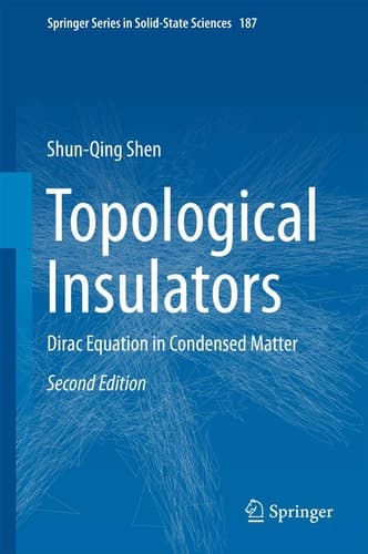 Topological Insulators Dirac Equation in Condensed Matter