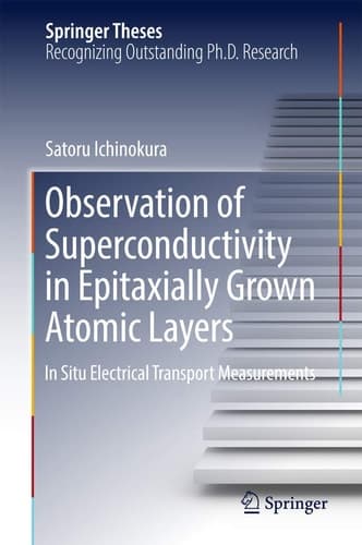 Observation of Superconductivity in Epitaxially Grown Atomic Layers In Situ Electrical Transport Measurements